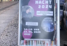 Plakat zur Lesung in der Rats- und Universitätsbuchhandlung Greifswald